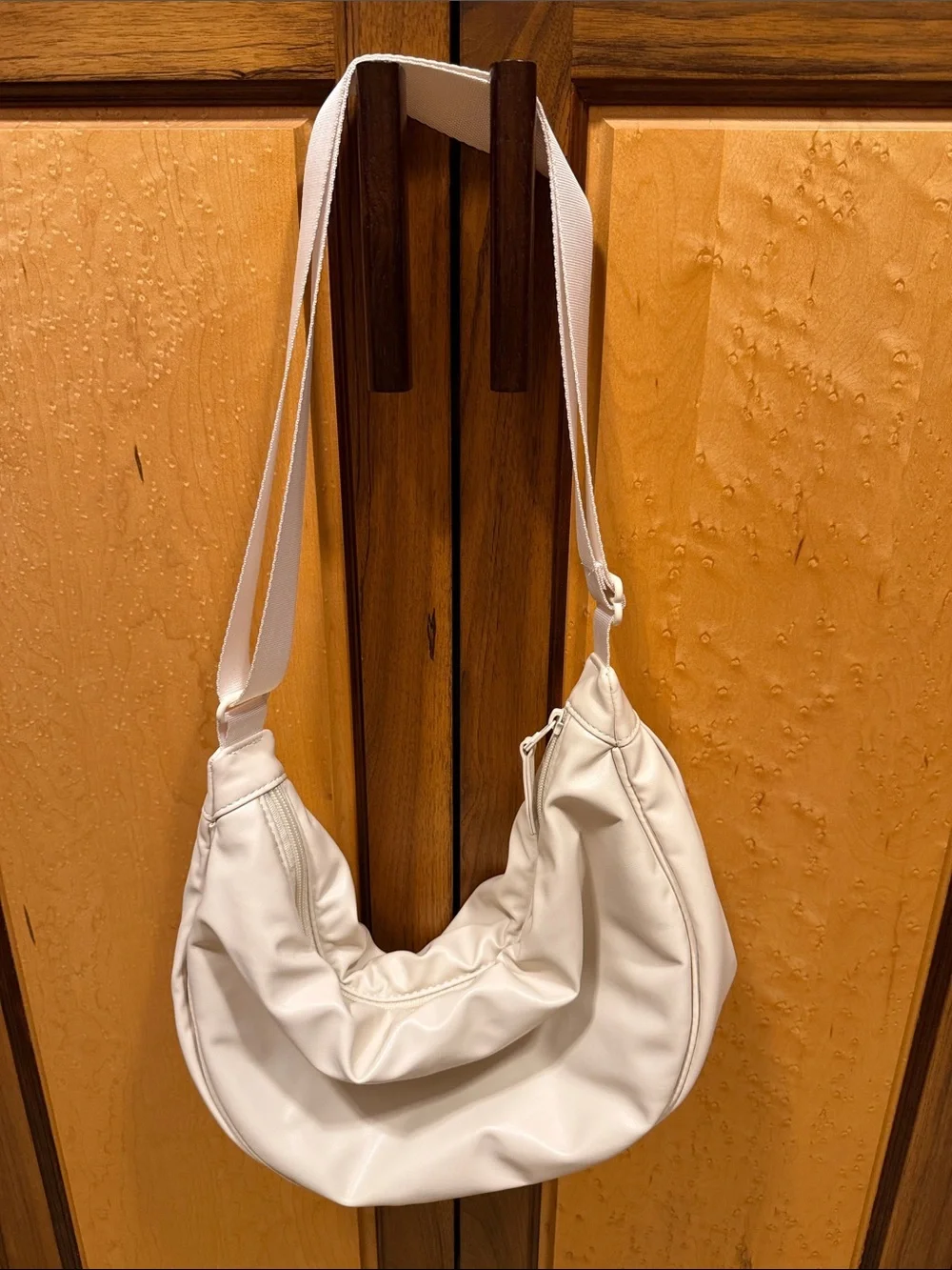 Uniqlo Cream Crescent Hobo Shoulder Bag